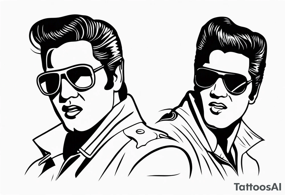 Las Vegas Elvis tattoo idea