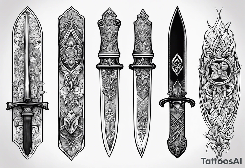 knife tattoo idea