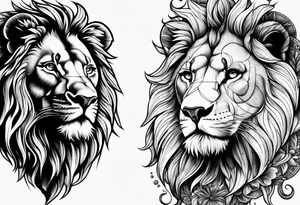 Lion fromage atlas tattoo idea
