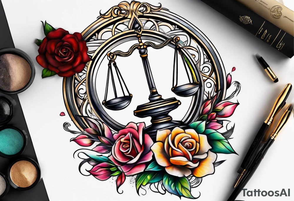 Libra tattoo idea