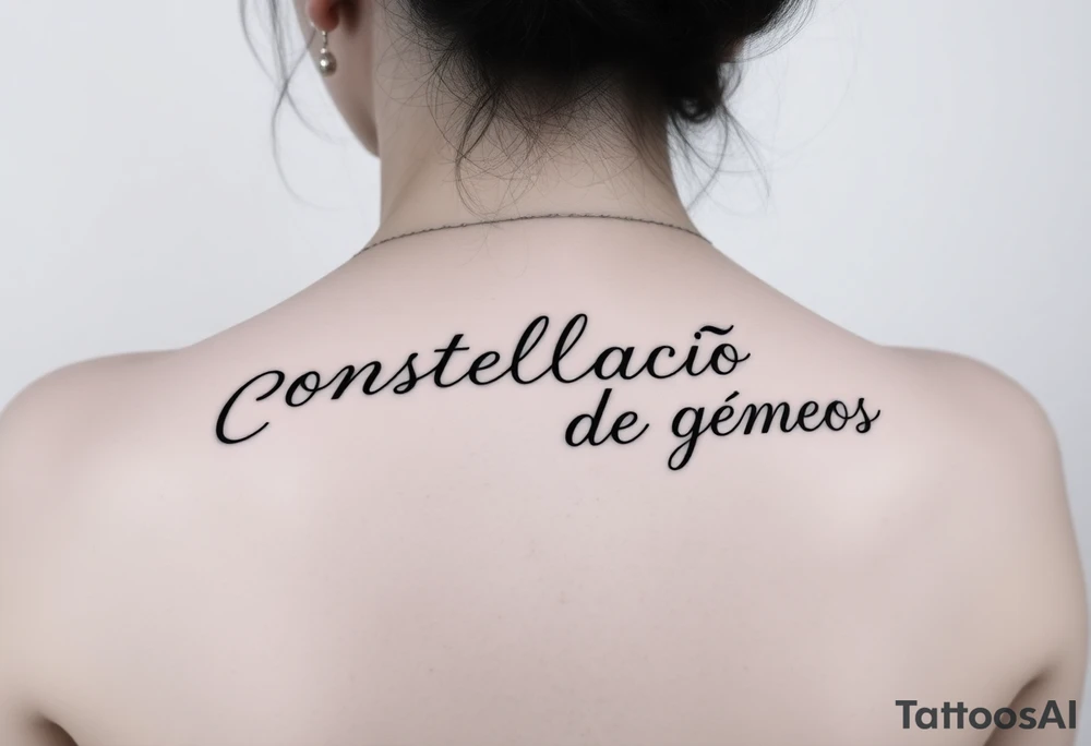 Constelação de gemeos tattoo idea