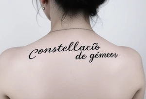 Constelação de gemeos tattoo idea