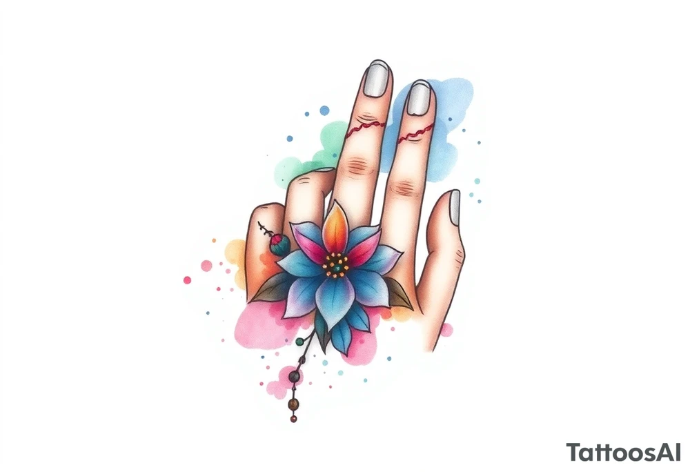 finger tattoo on the finger tattoo idea