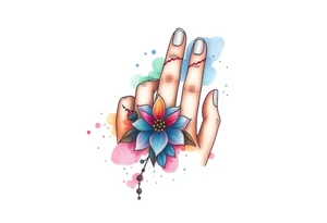 finger tattoo on the finger tattoo idea