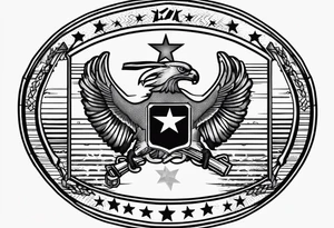 US Army combat action badge tattoo idea