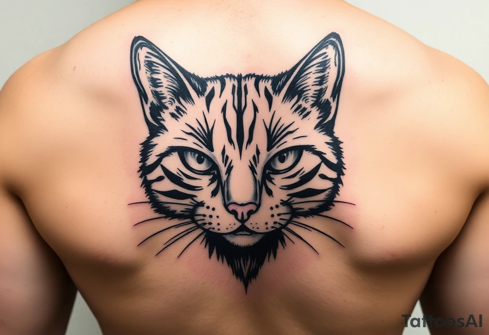 black cat tattoo idea