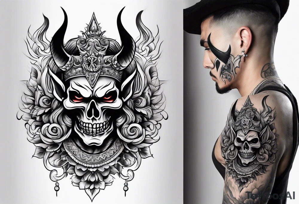 mexican devil tattoo tattoo idea