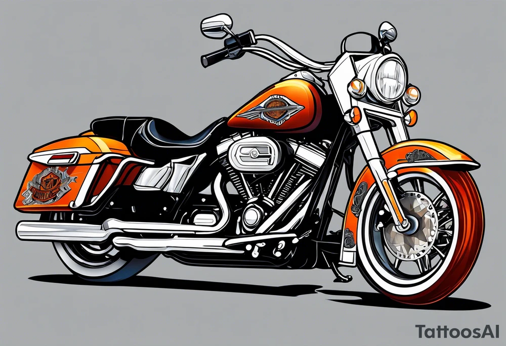 Harley Davidson tattoo idea