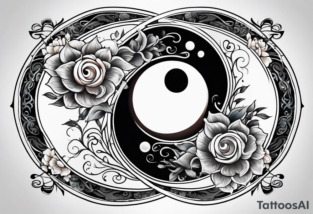 ying yang tattoo idea