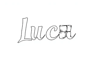 The name luca and building blocks tattoo idea