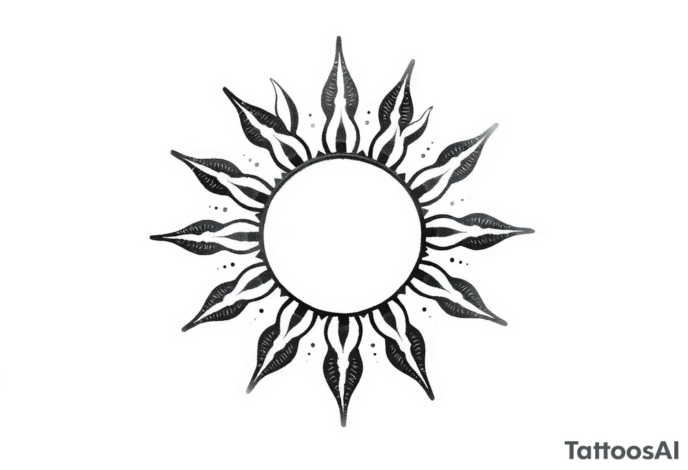 Sun tattoo idea