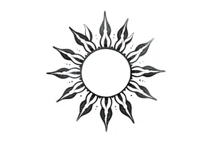 Sun tattoo idea