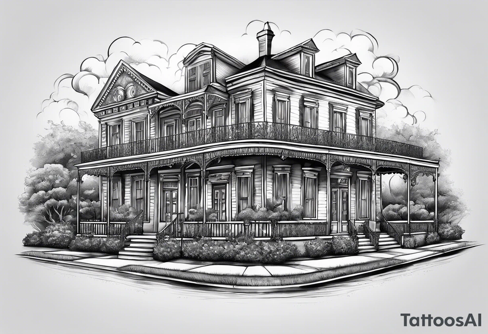 New Orleans themed arm sleeve tattoo idea