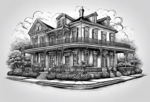 New Orleans themed arm sleeve tattoo idea