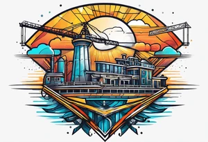 Civil engineering symbol tattoo idea