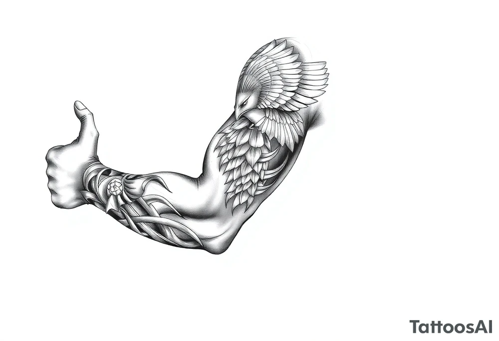 I need to create a right arm sleeve in tribute to one of my best friends and a Staff Sergeant in the United States Army who committed suicide. I want tattoo to focus on his Filipino heritage and incorporate things related to Filipino warriors, remembrance, love, brotherhood, and new beginnings. tattoo idea