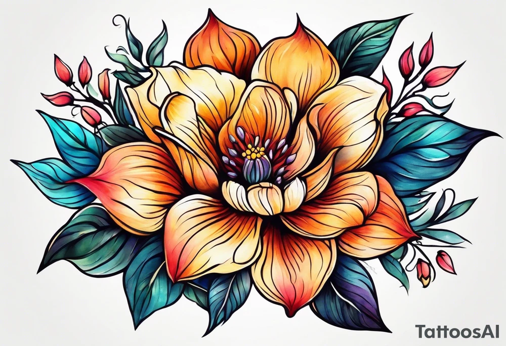Flower tattoo idea