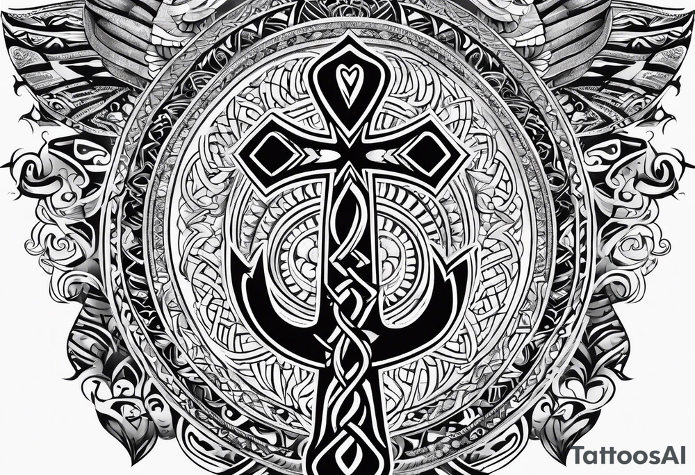 ankh, maori tattoo idea