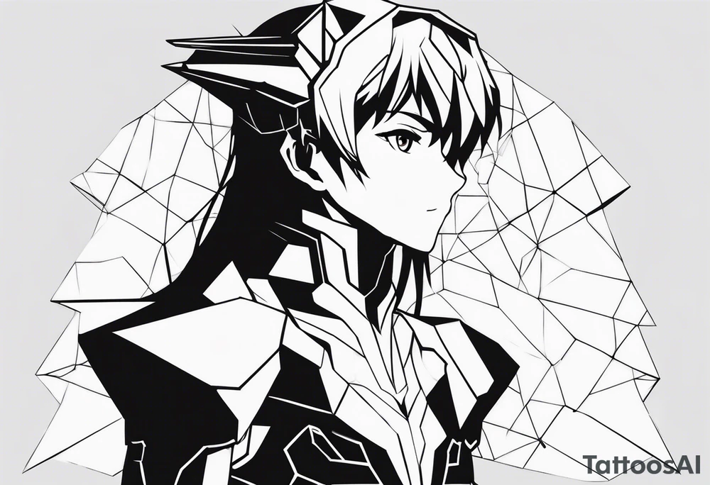 minimalistic evangelion tattoo idea