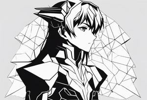 minimalistic evangelion tattoo idea
