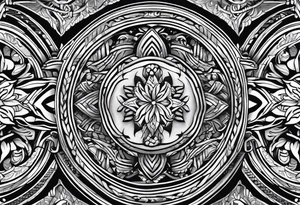 forearm masculine narrow horizontal 
band tattoo with rope pattern tattoo idea