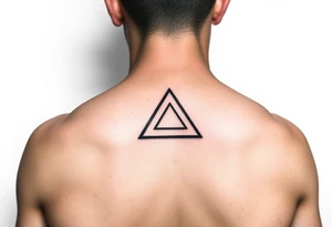Simple three triangles tattoo idea