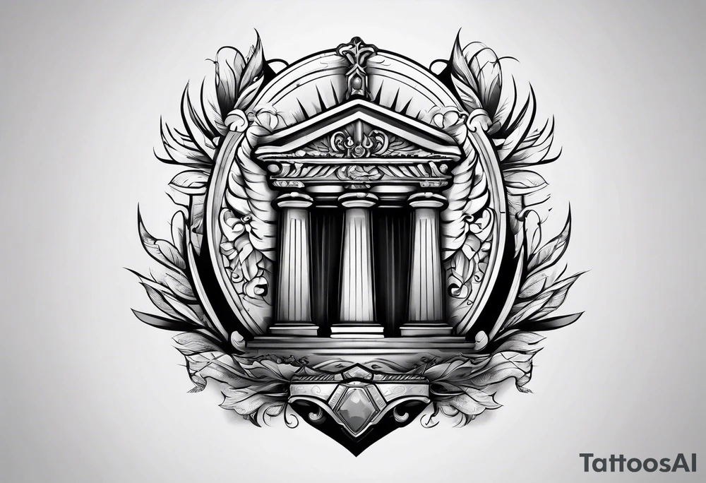 justice emblem tattoo idea