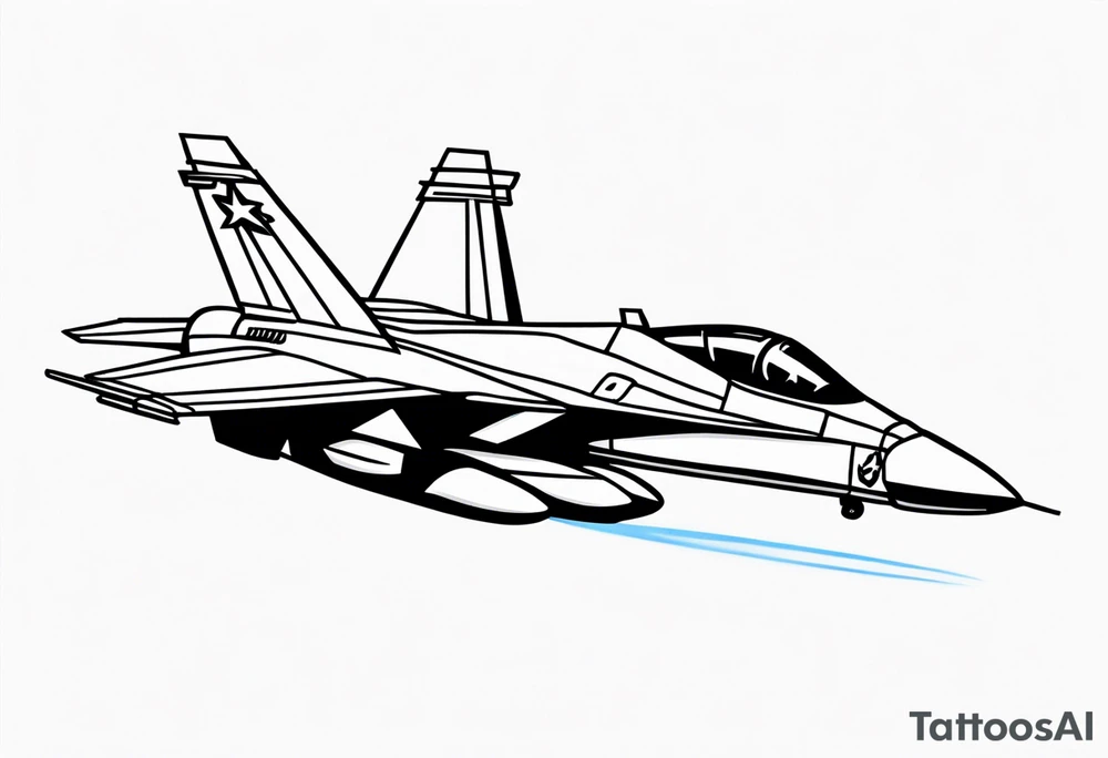 F18 Jet tattoo idea