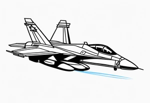 F18 Jet tattoo idea