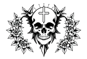 Life and death tattoo idea