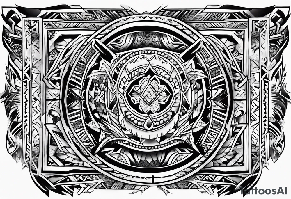 Samoan back tattoo tattoo idea