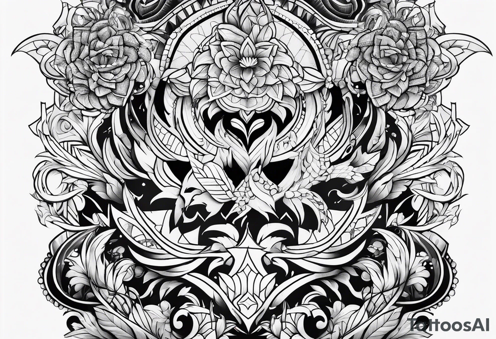full back tattoo tattoo idea
