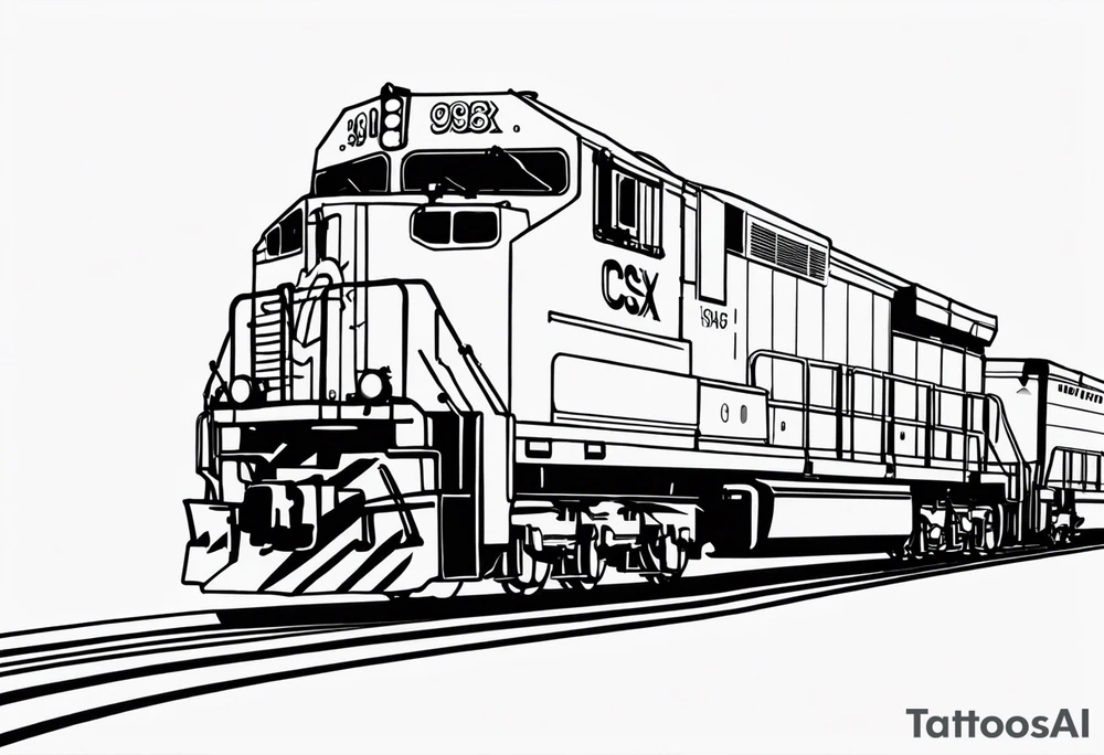 CSX train car with 091838 tattoo idea