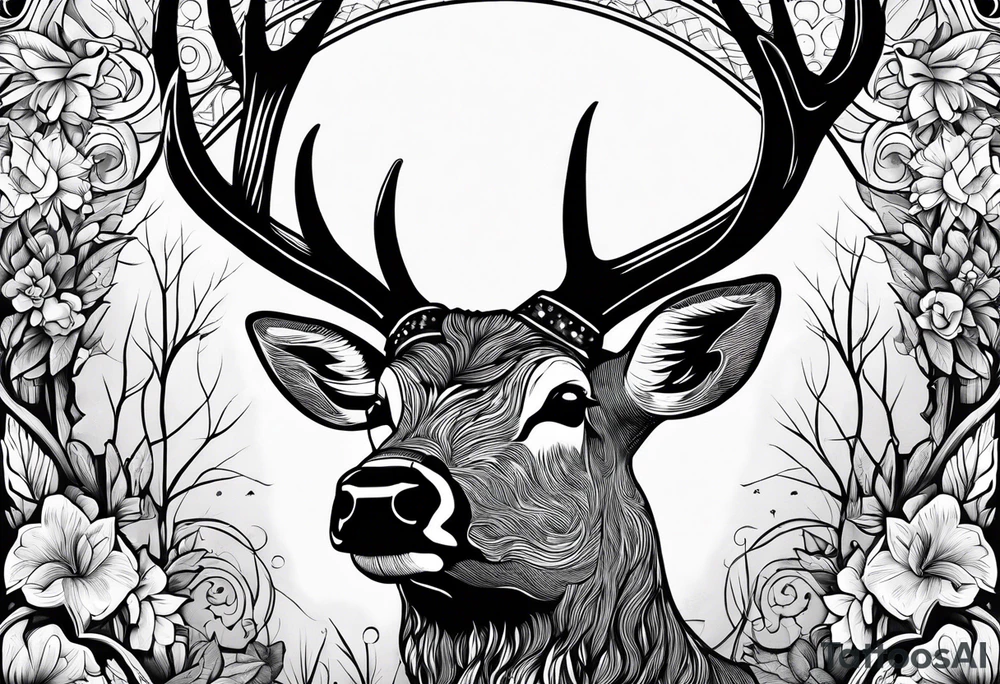a tattoo fit for a man who hunts deer tattoo idea