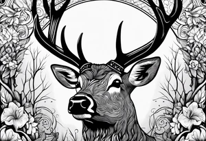 a tattoo fit for a man who hunts deer tattoo idea