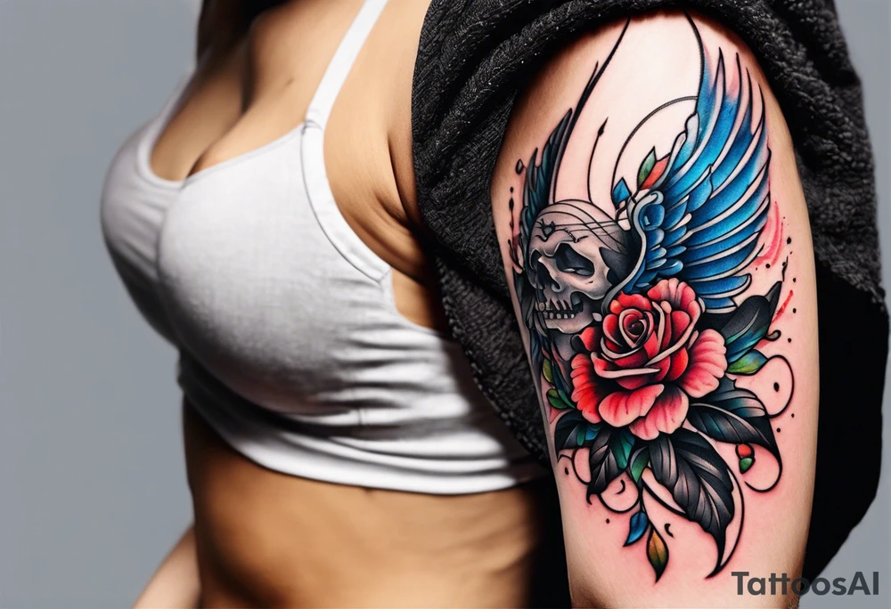 Stitch and Angel tattoo idea