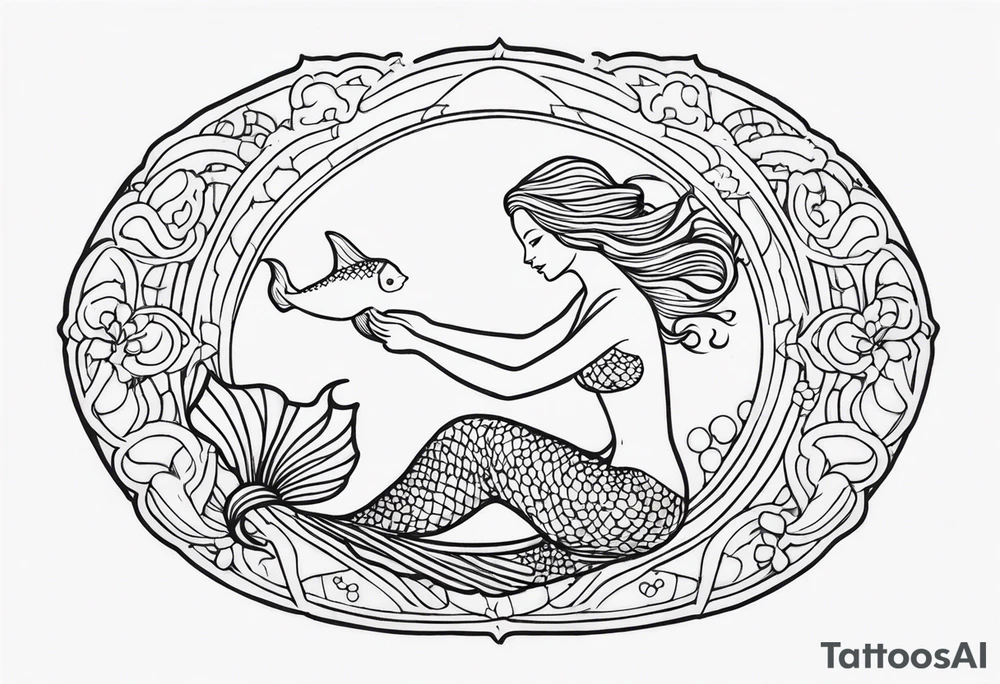 Mermaid tattoo idea
