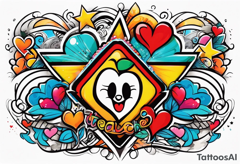 The love to teach tattoo idea