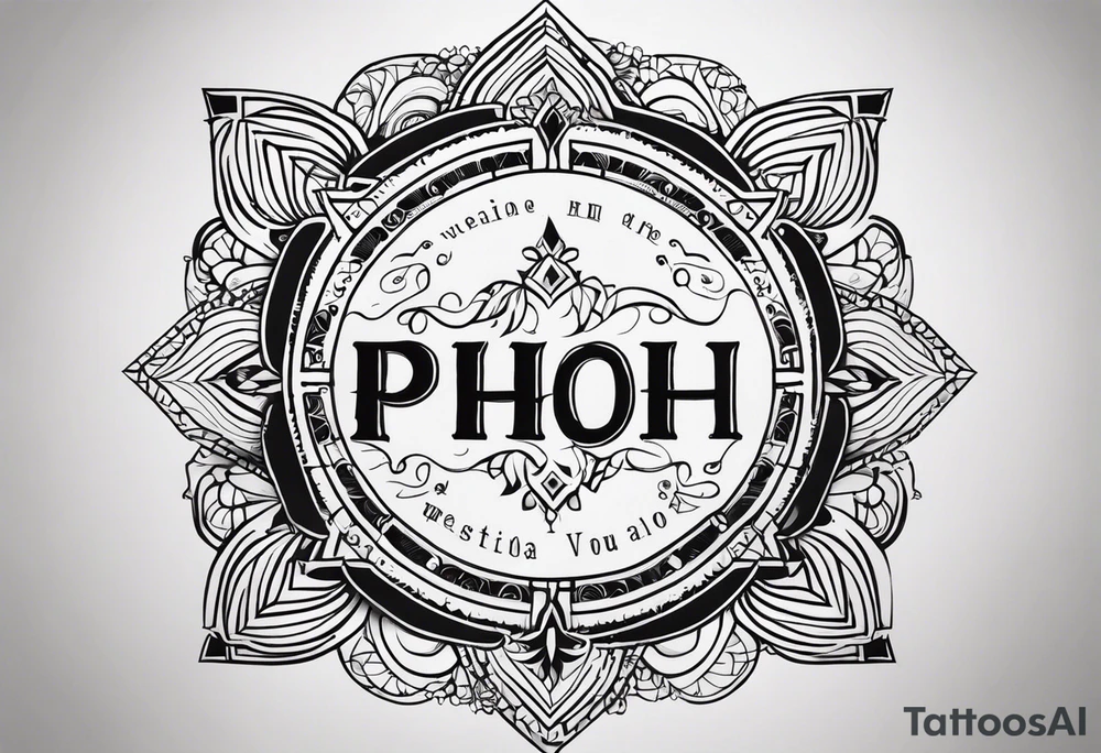 tatuja con esta frase en runico: 
WH - PH tattoo idea