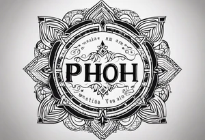 tatuja con esta frase en runico: 
WH - PH tattoo idea