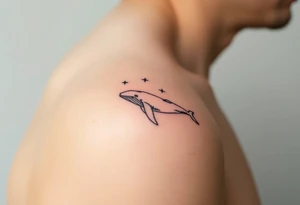 52hz Whale among the stars tattoo idea