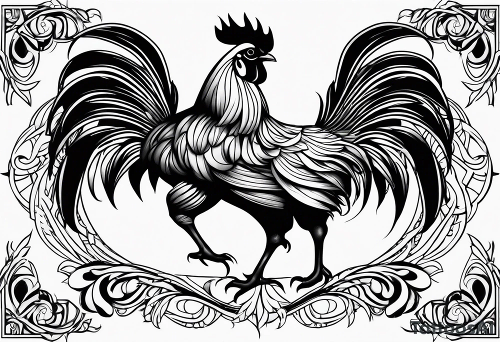 El mencho, rooster tattoo idea