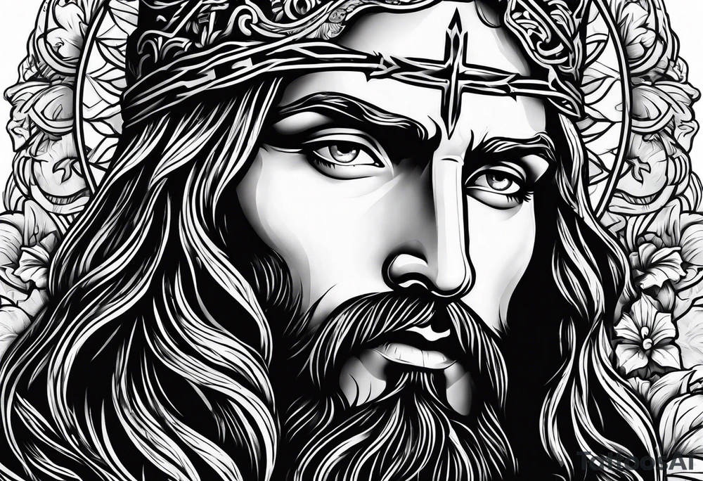 Jesus Christ helping me crush evil tattoo idea