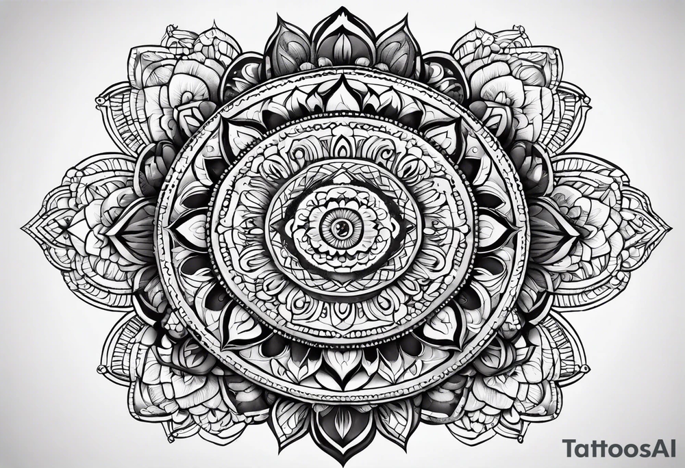 mandala tatto tattoo idea