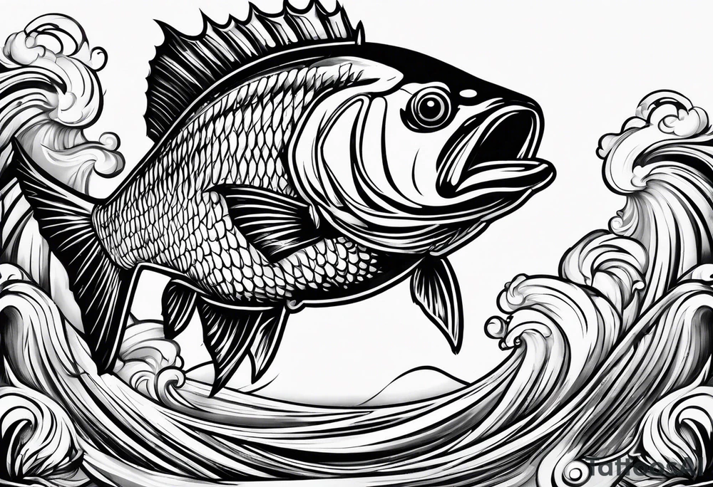 fishing tattoo idea
