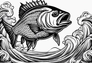 fishing tattoo idea