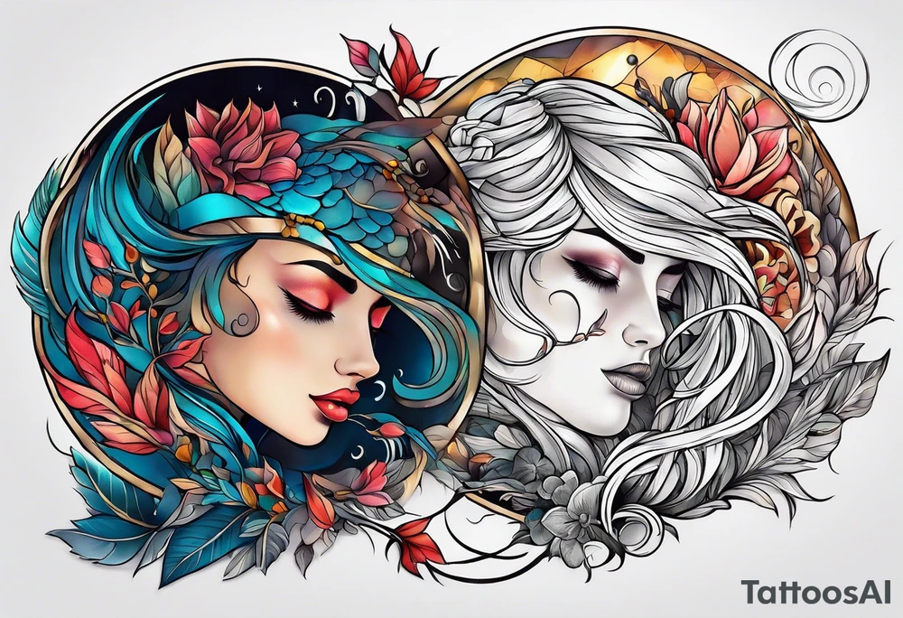 Above and below no one tattoo idea