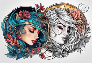 Above and below no one tattoo idea