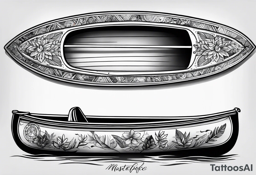 Canoe tattoo idea