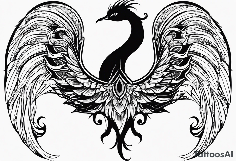 long flowing scaly

fan tail tattoo idea